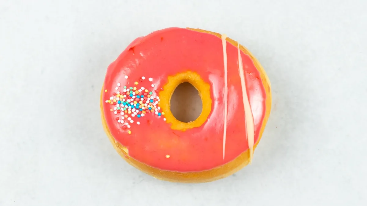 Erdbeer-Vanille Donut