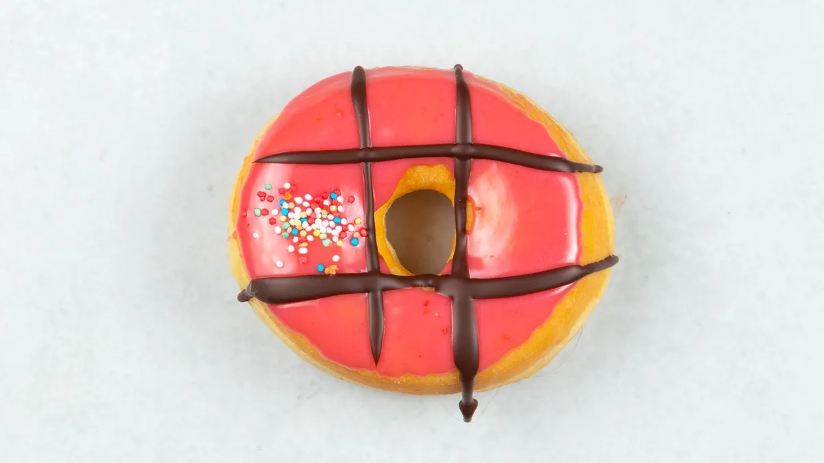 Erdbeere-Schoko Donut