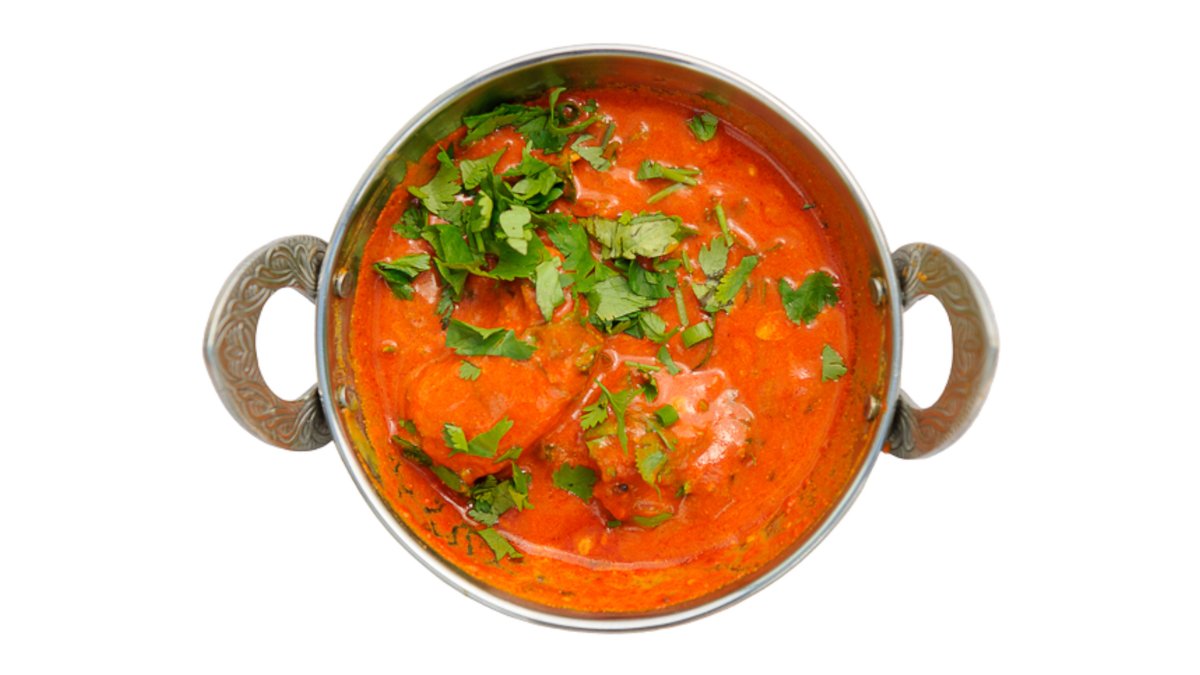 Bowl Chicken Curry and Basmati Rice