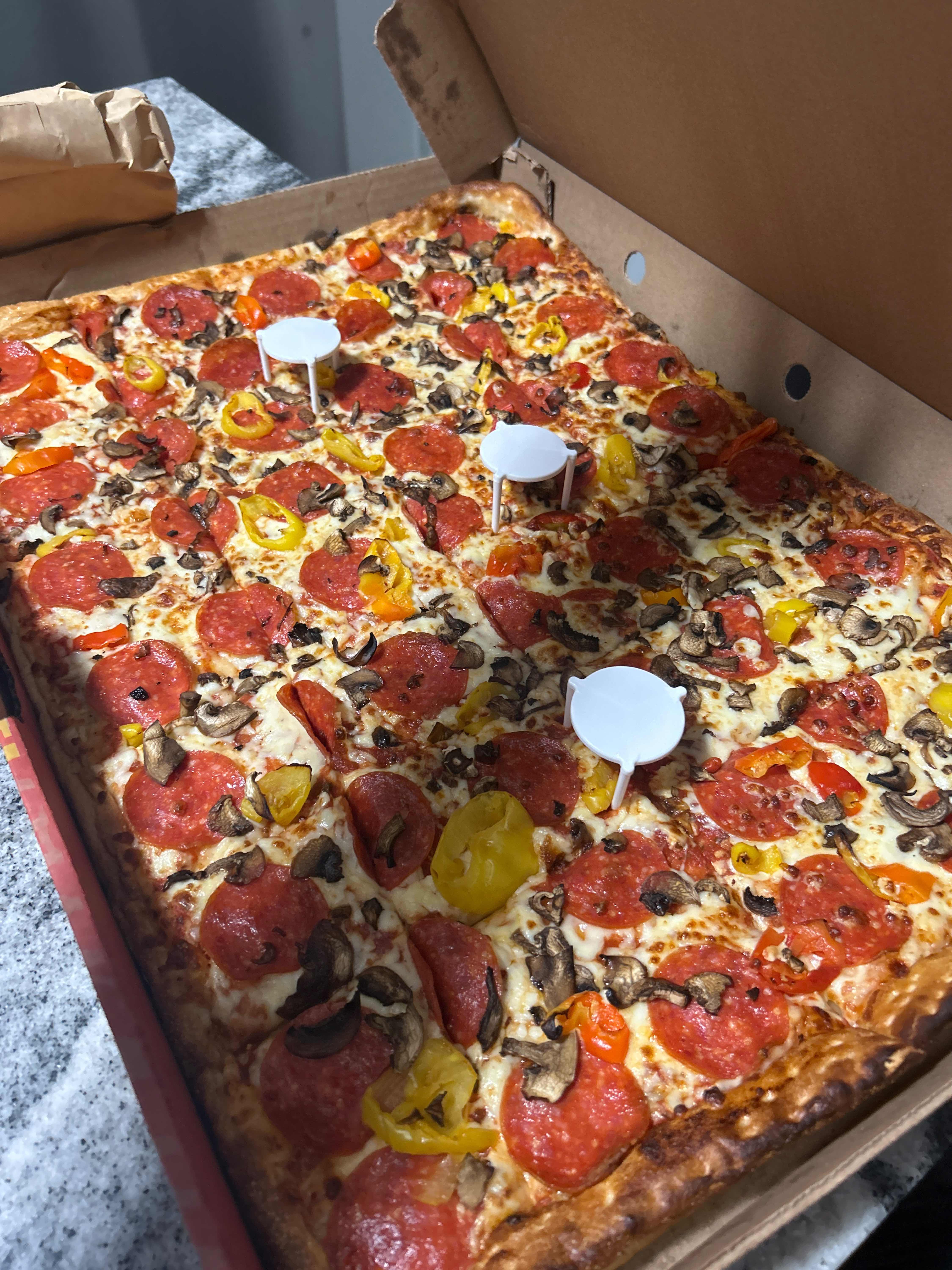 Three Topping Party Pizza