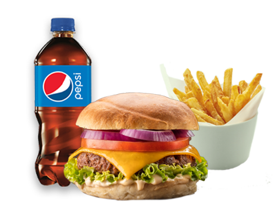 Trio Cheeseburger