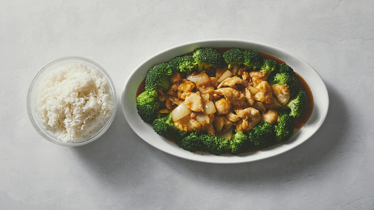 57. Kylling i østerssauce med broccoli