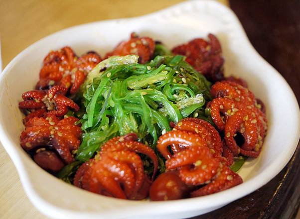 Baby Octopus w/ Seaweed Salad ✦