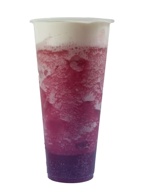 Grape Smoothie w/ Milk Foam