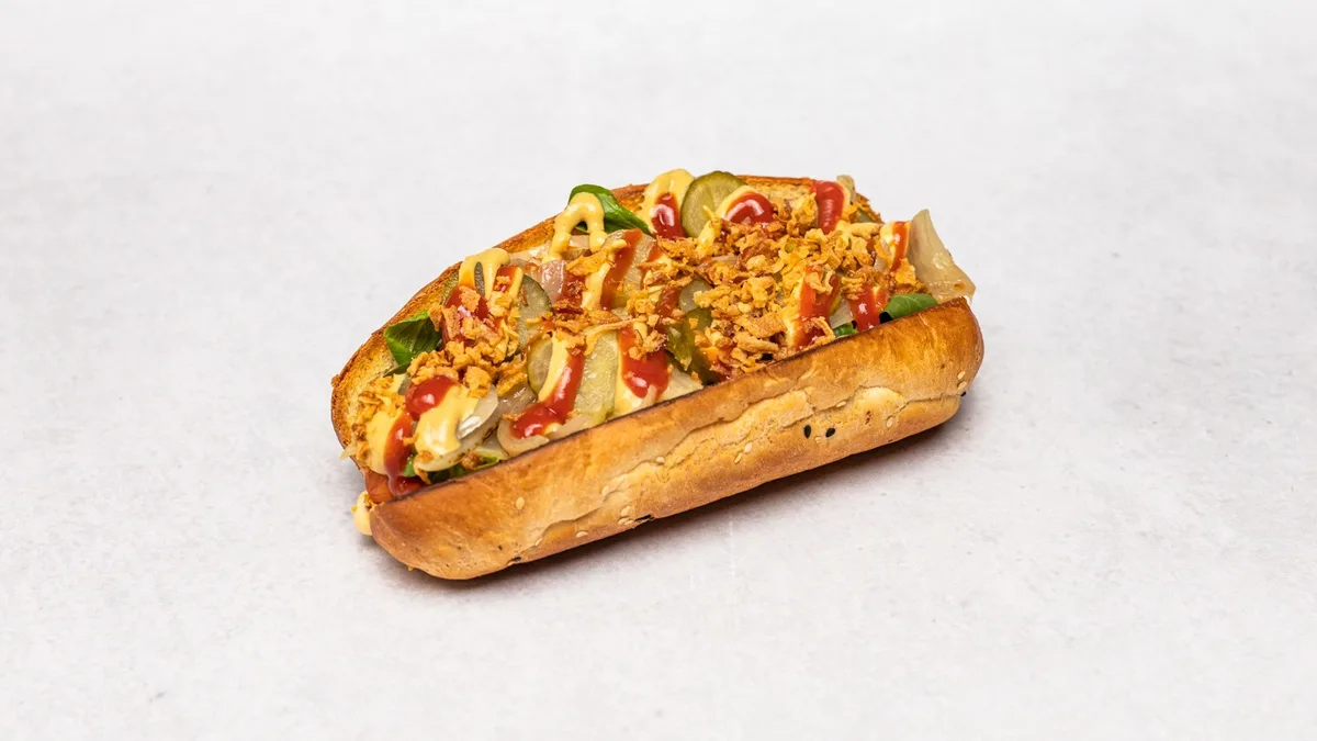 Americký Hot-dog slaninový-pikantný