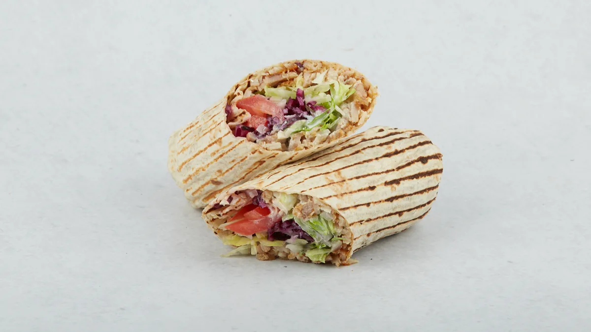 Zapekaný kebab tortilla