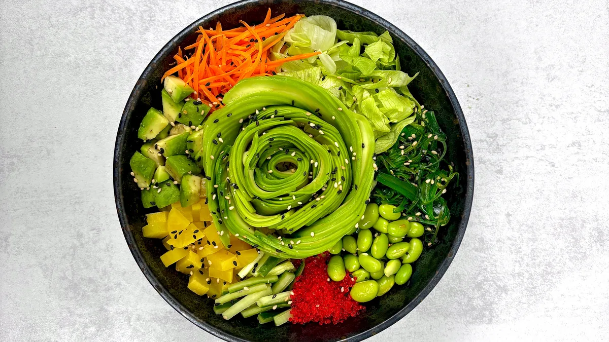 Poke green with Avokado Vegan