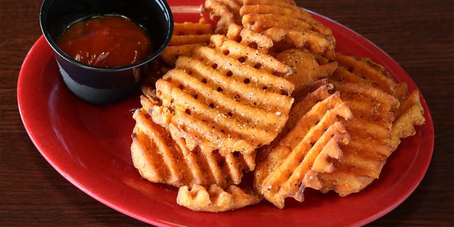 Waffle Sweet Potato Fries