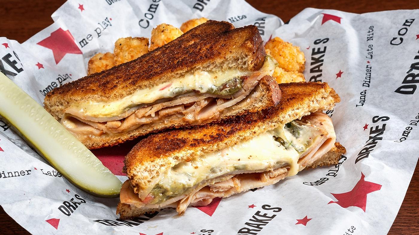 Turkey Swiss and Avocado Grill