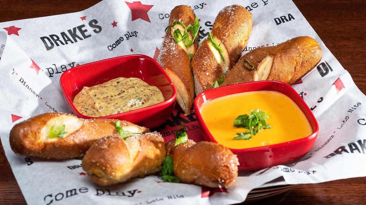 Warm Pretzels and Cheese Sauce