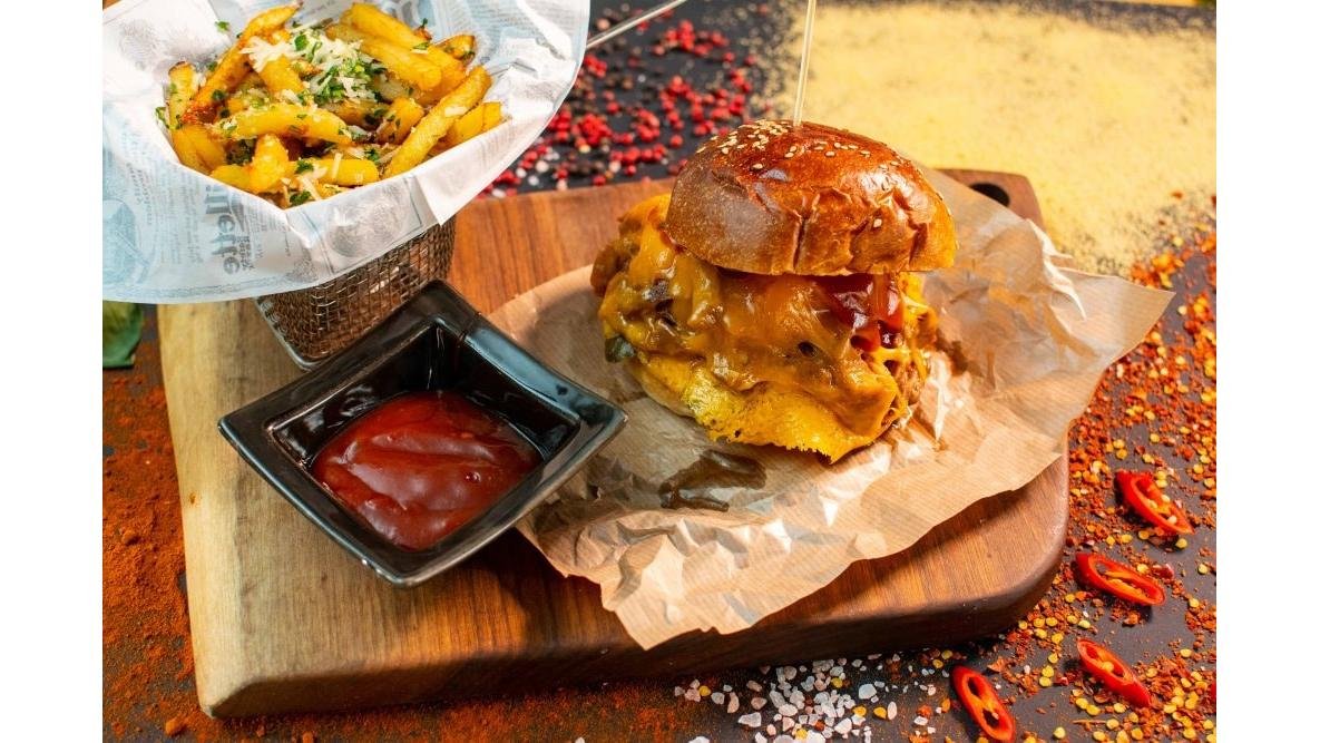 Burger pulled pork