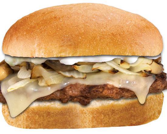Big D Mushroom Swiss Burger