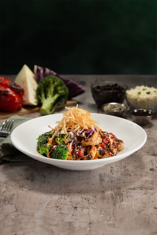 Sweet Teriyaki Shrimp Bowl
