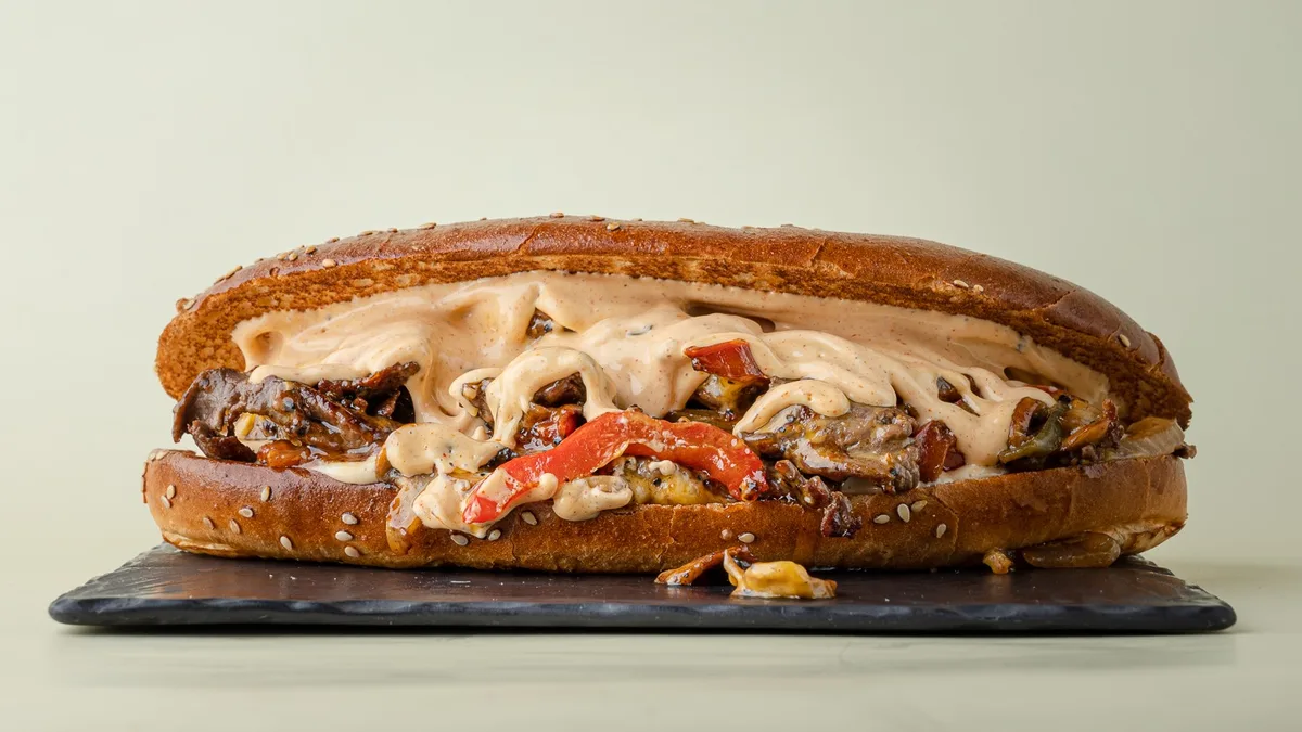 Philly Cheesesteak Burger