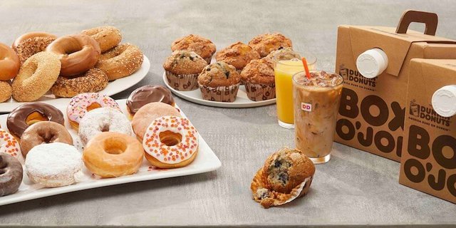 The Dunkin' Continental w/ Iced Coffee for 20