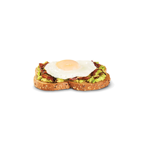Avocado Bacon and Egg Toast
