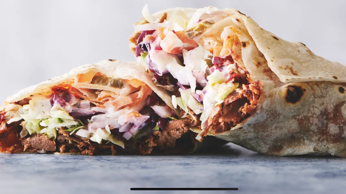 1B. Dürüm mix shawarma and kylling