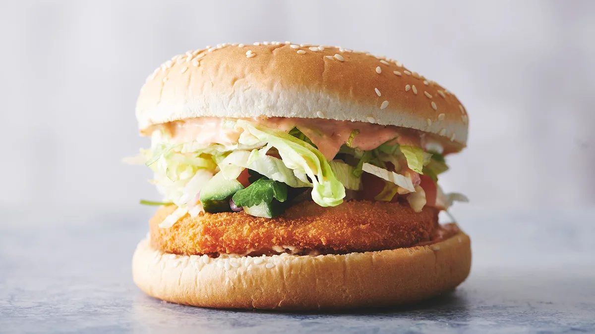 22. Kylling burger
