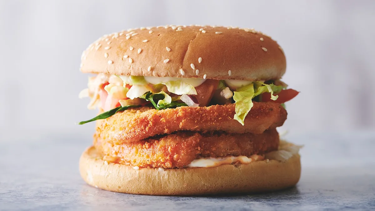 24. Dobbelt kylling burger