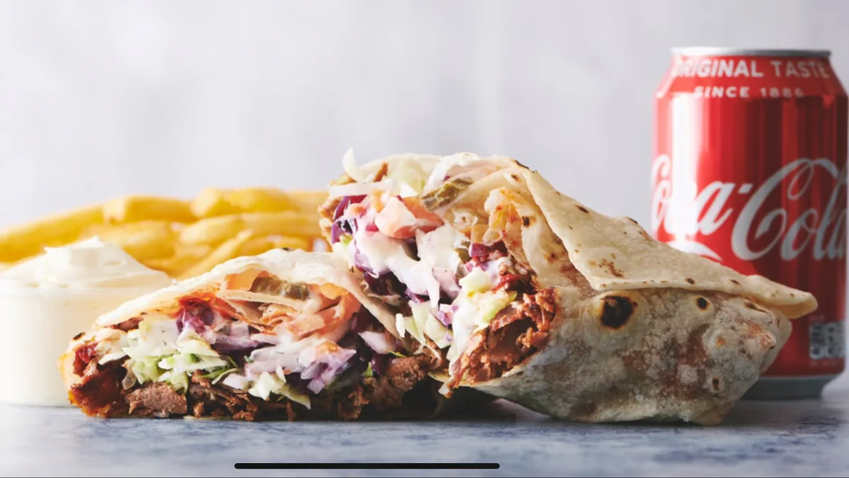 32B. Dürüm Shawarma mix menu med kylling