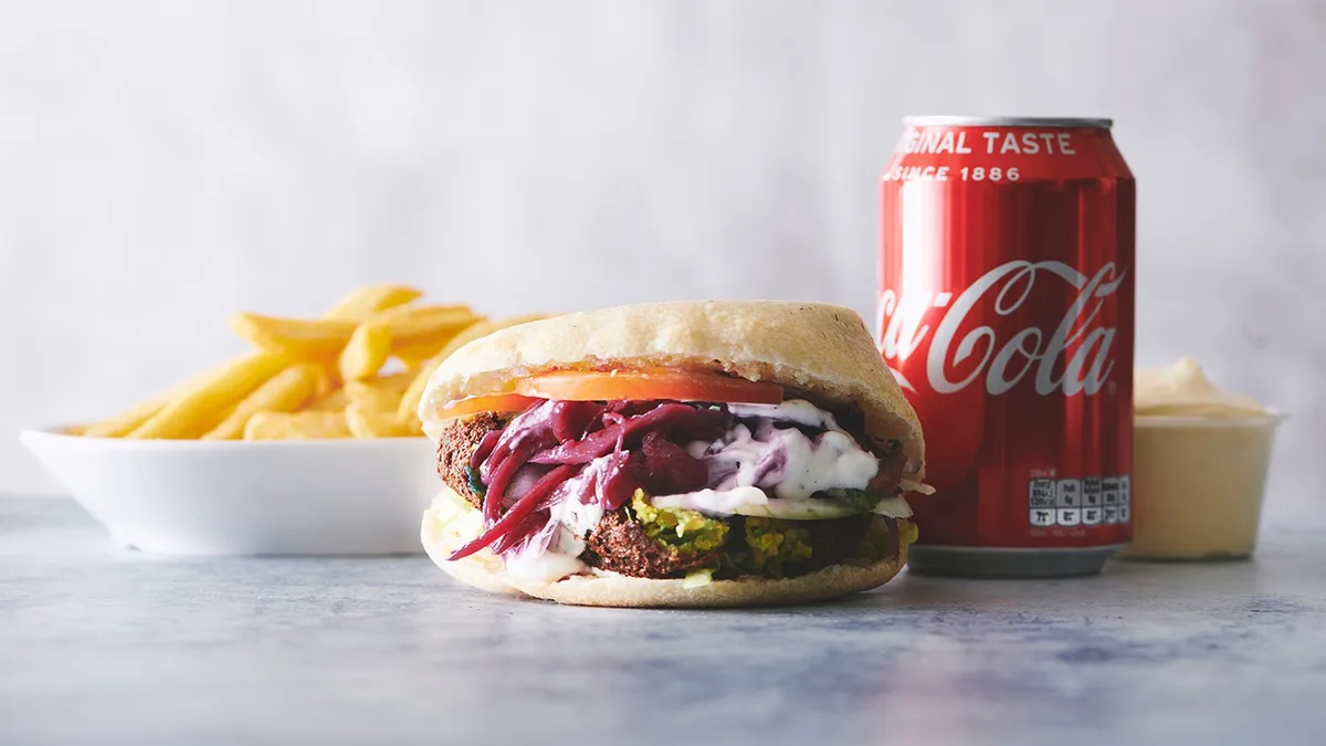 35. Pita falafel menu (V)