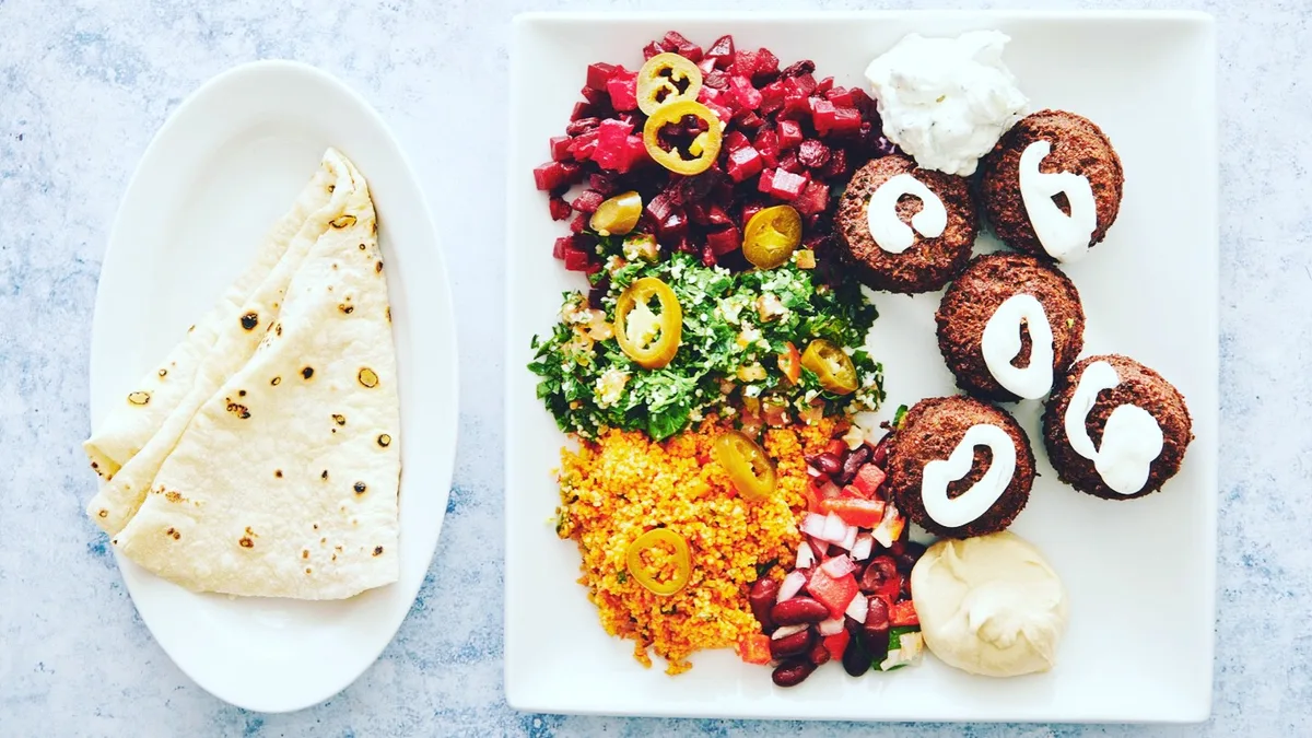 40.B. Falafelret med ris