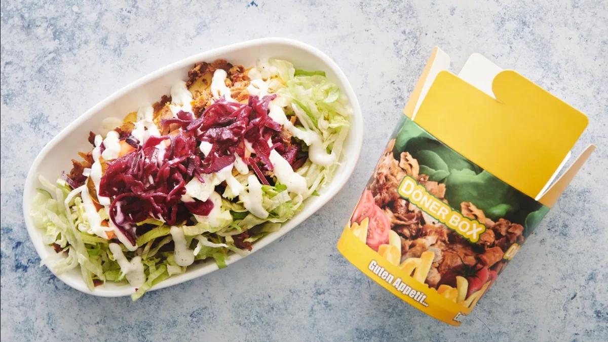 41C. Kebab box med ris