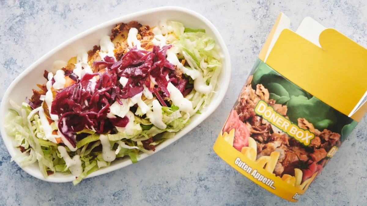 41E Kebab box Kylling menu