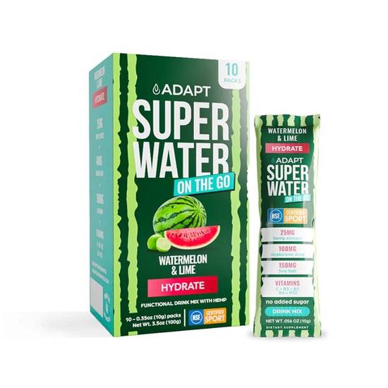 Adapt SuperWater Drink Mix - Watermelon and Lime Hydrate