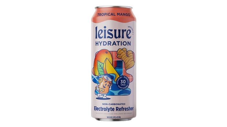 Leisure Hydration - Electrolyte Refresher-Tropical Mango, 12oz (Beverages.)