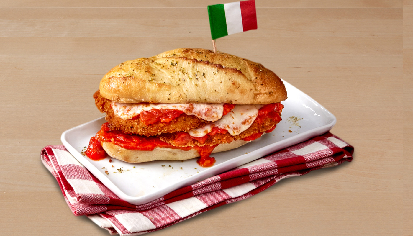 Chicken Parm Hero Sandwich