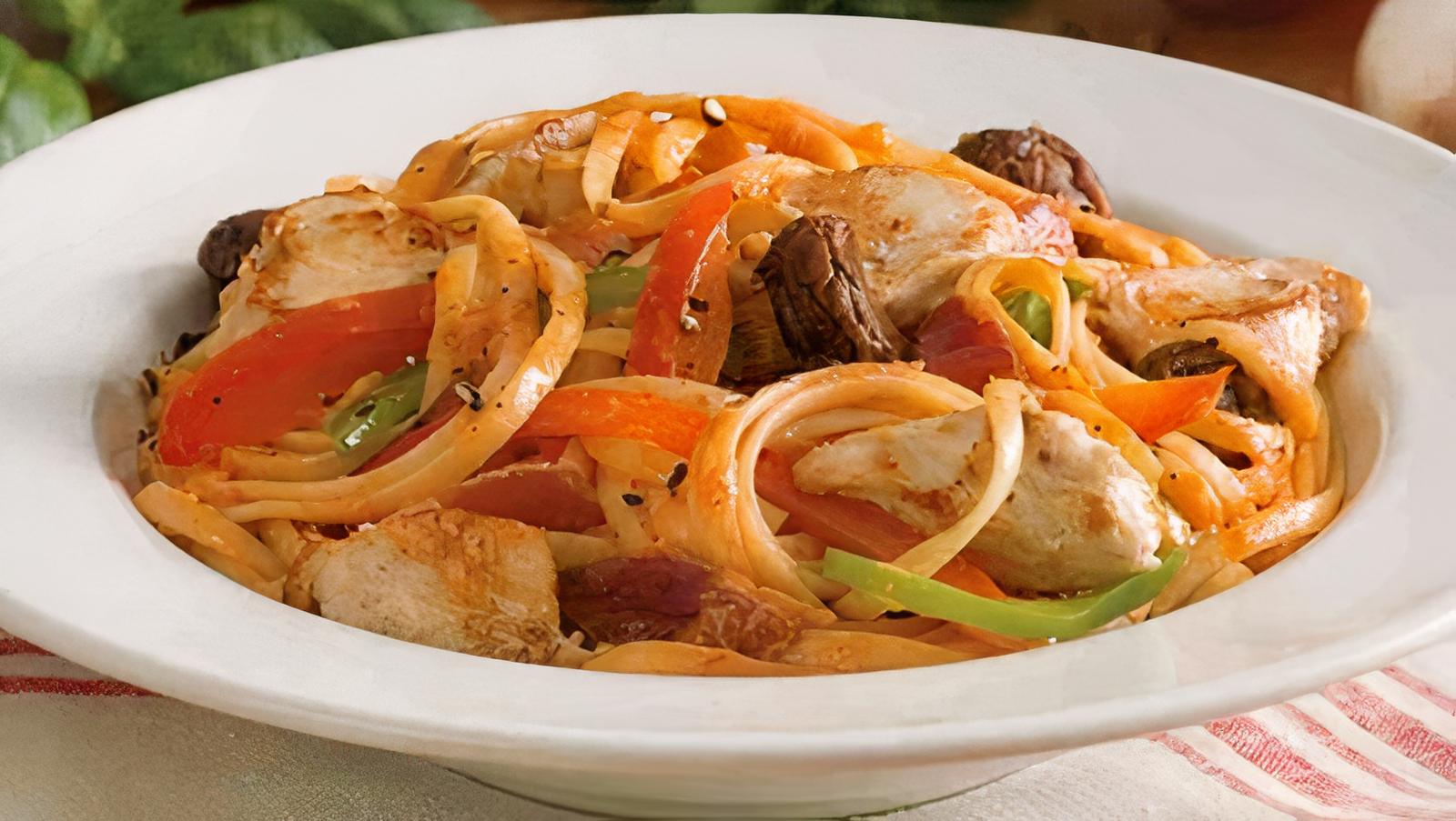 Linguine Chicken Amatriciana