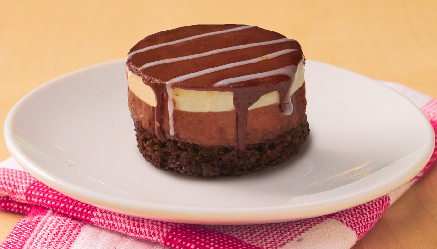 Mini Triple Chocolate Mousse Cake