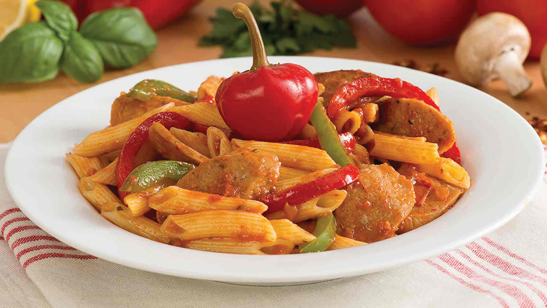 Sausage and Peppers Penne