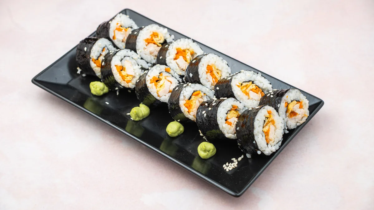 Gimbap pile