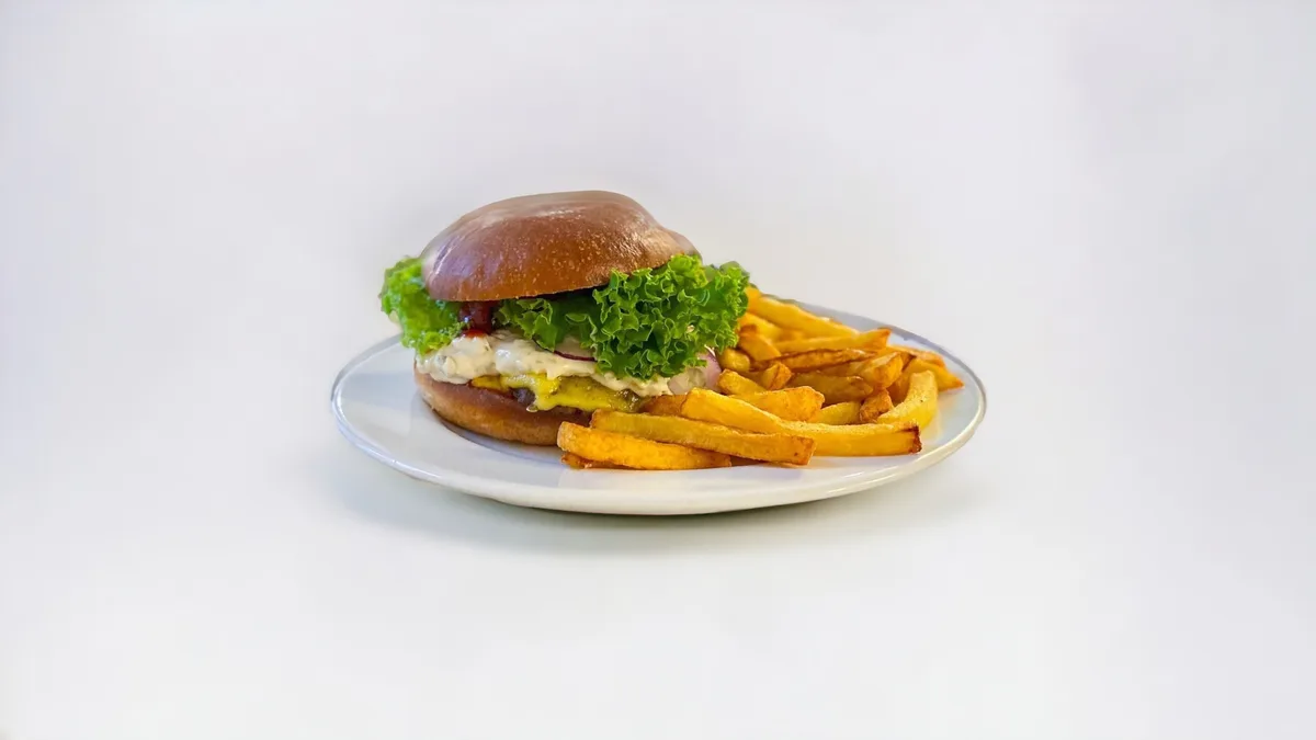 BURGER MENU CHILLI OIL SOJANÉZA
