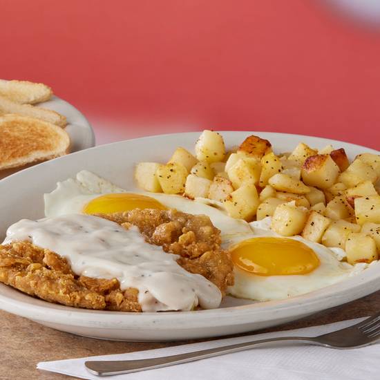 Country Fried Steak and Eggs