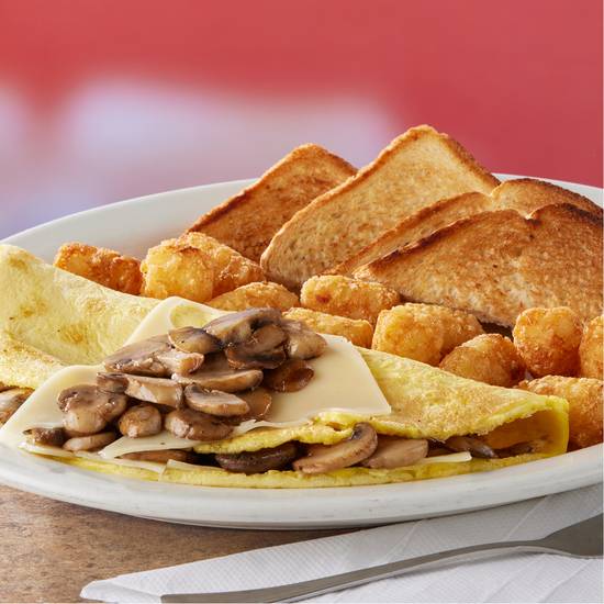 Mushroom and Swiss Omelet
