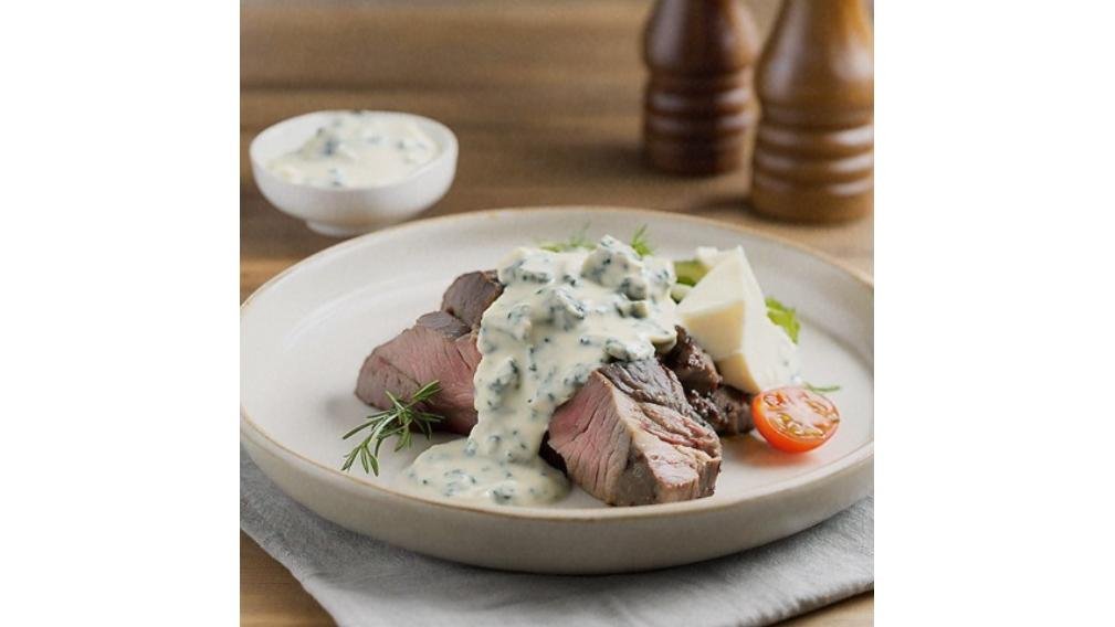 Mușchi de vită Noua Zeelandă cu sos gorgonzola
