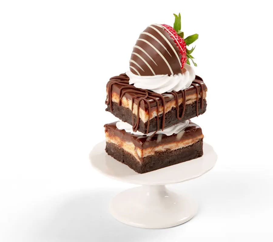 Swizzle Berry Brownie Dessert Stack
