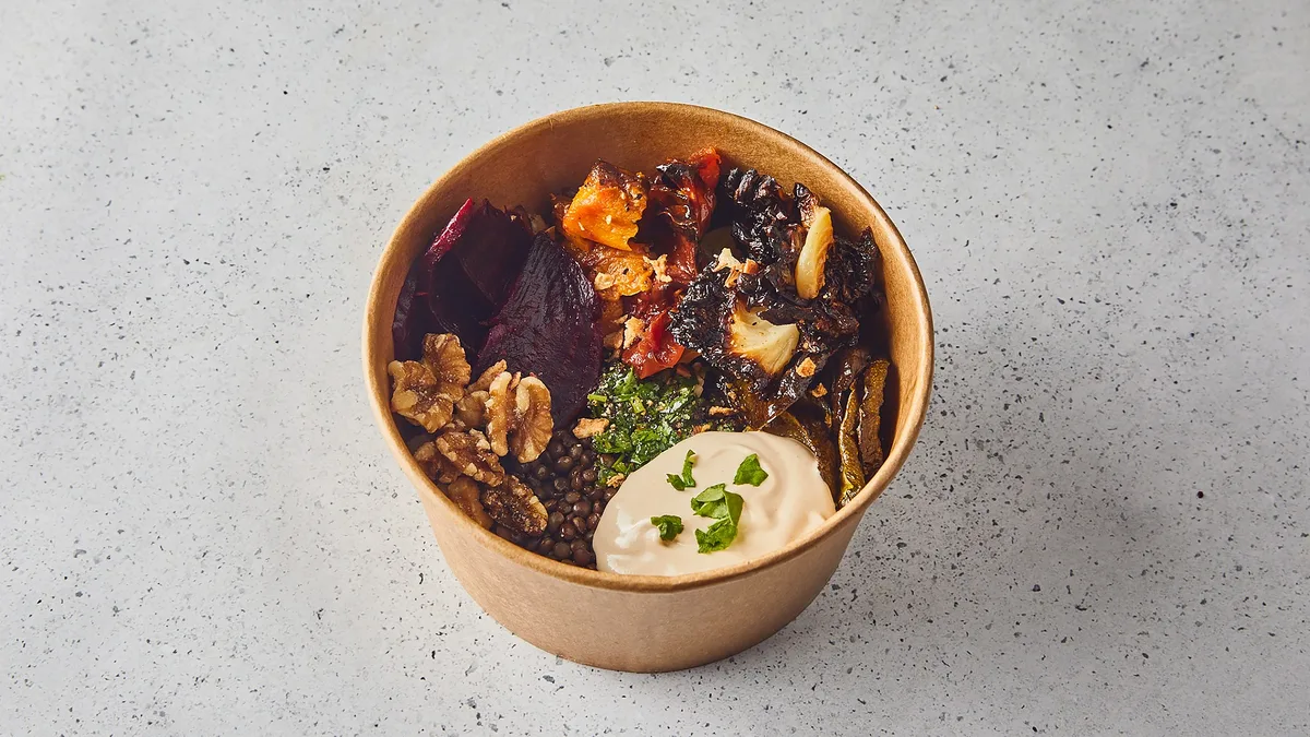 🌱 ‫Vegan Bowl | קערת אנטיפסטי ועדשים