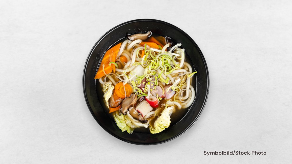 Gemüse Udon Nudelnsuppentopf