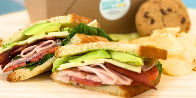 Turkey Avo Club Sandwich Boxed Lunch