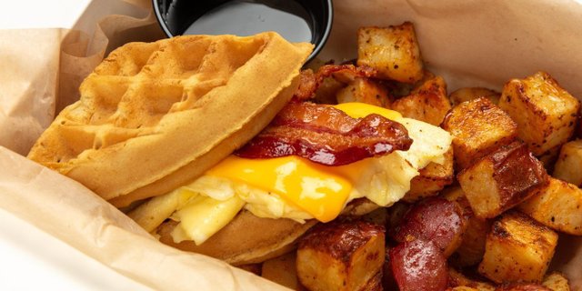 Waffle Sandwich Boxed Breakfast