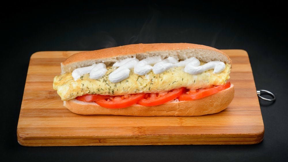 Omletă cu cașcaval mică
