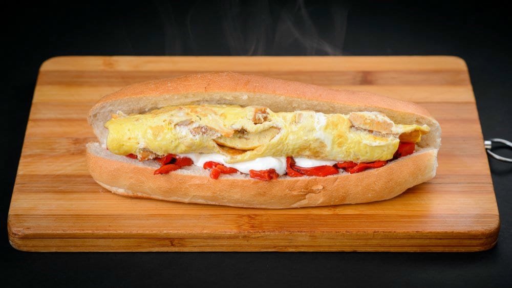 Omletă cu pui mică