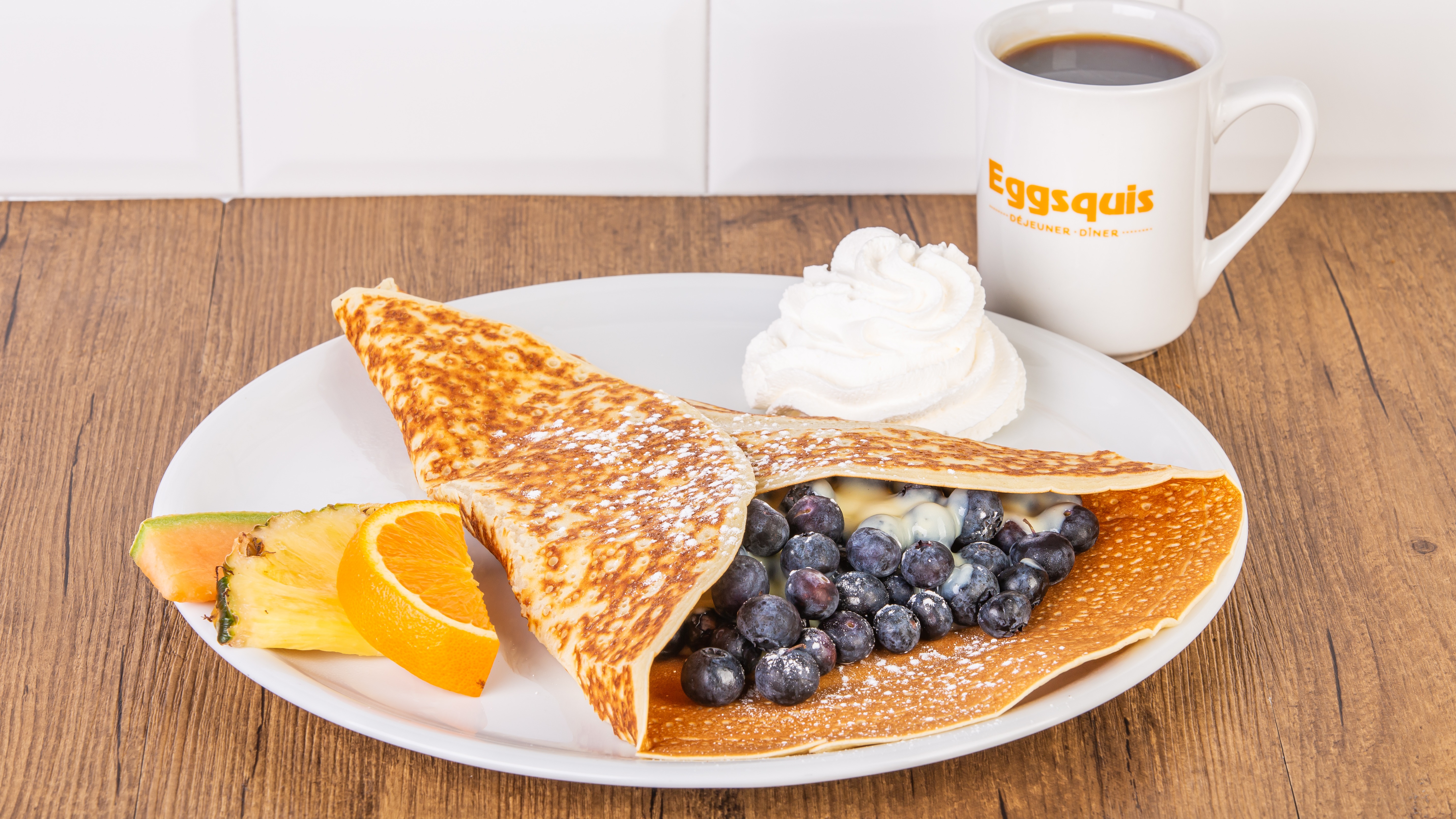 Crepe bleuets / Blueberry crepe
