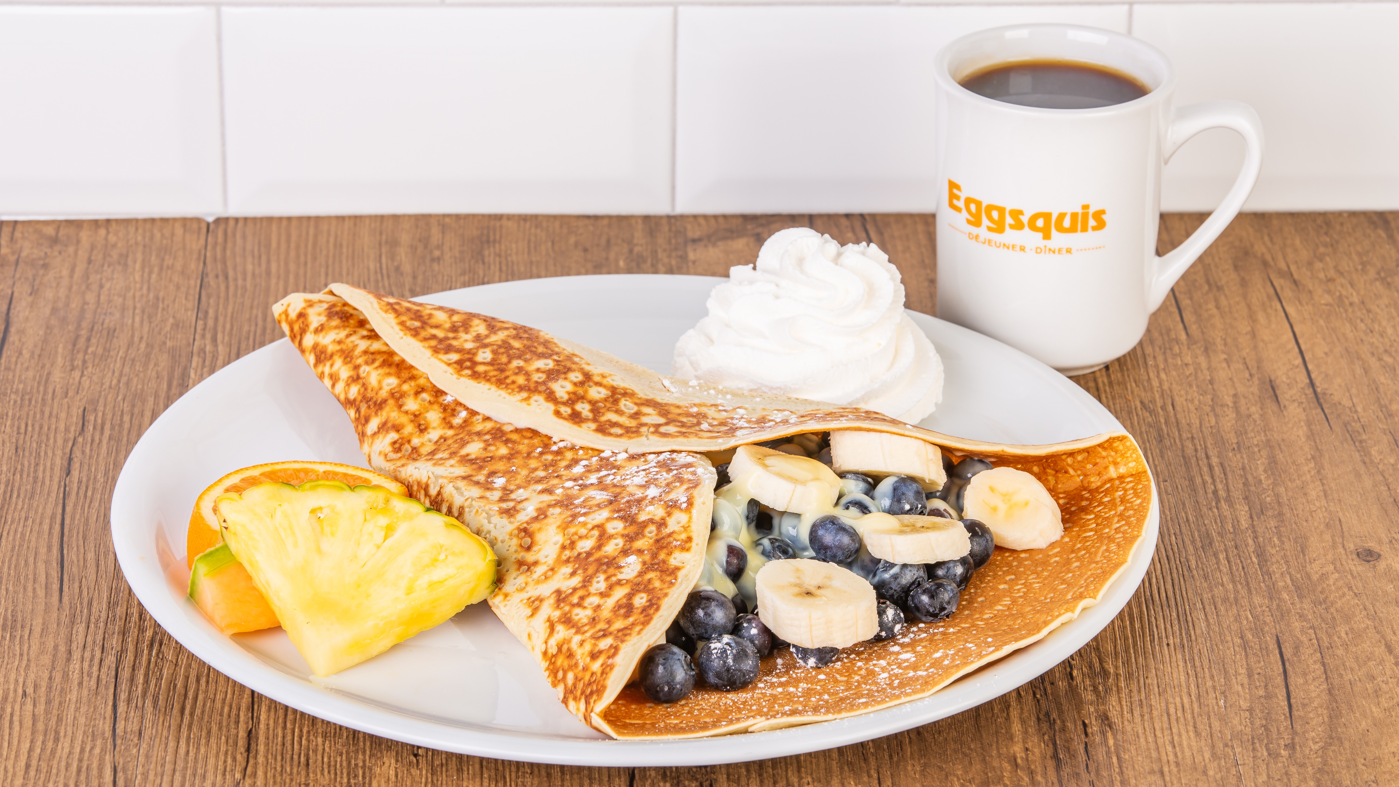 Crepe bleuets et bananes / Blueberry-Banana crepe