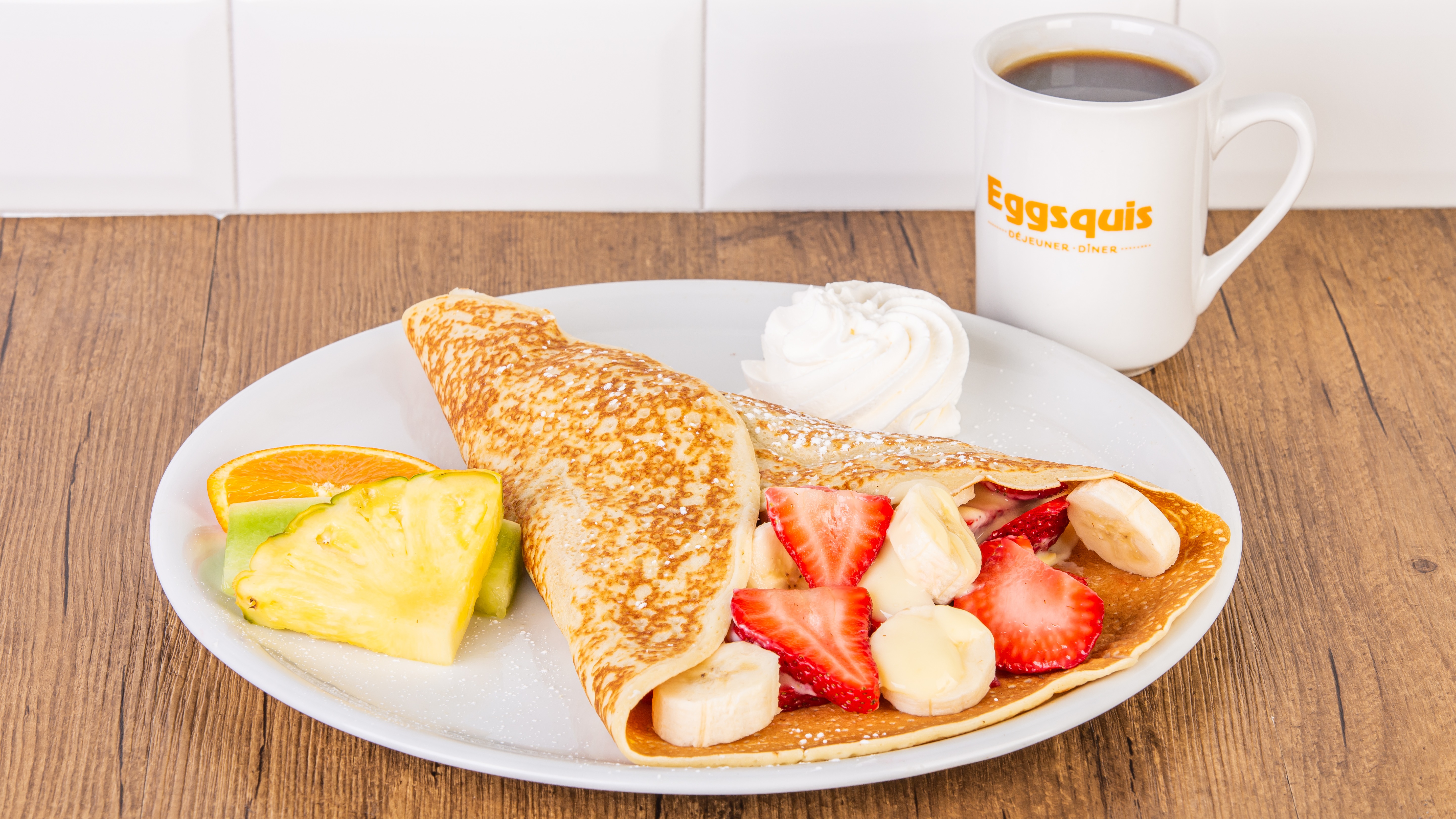 Crepe Fraises bananes  / Strawberry Banana crepe