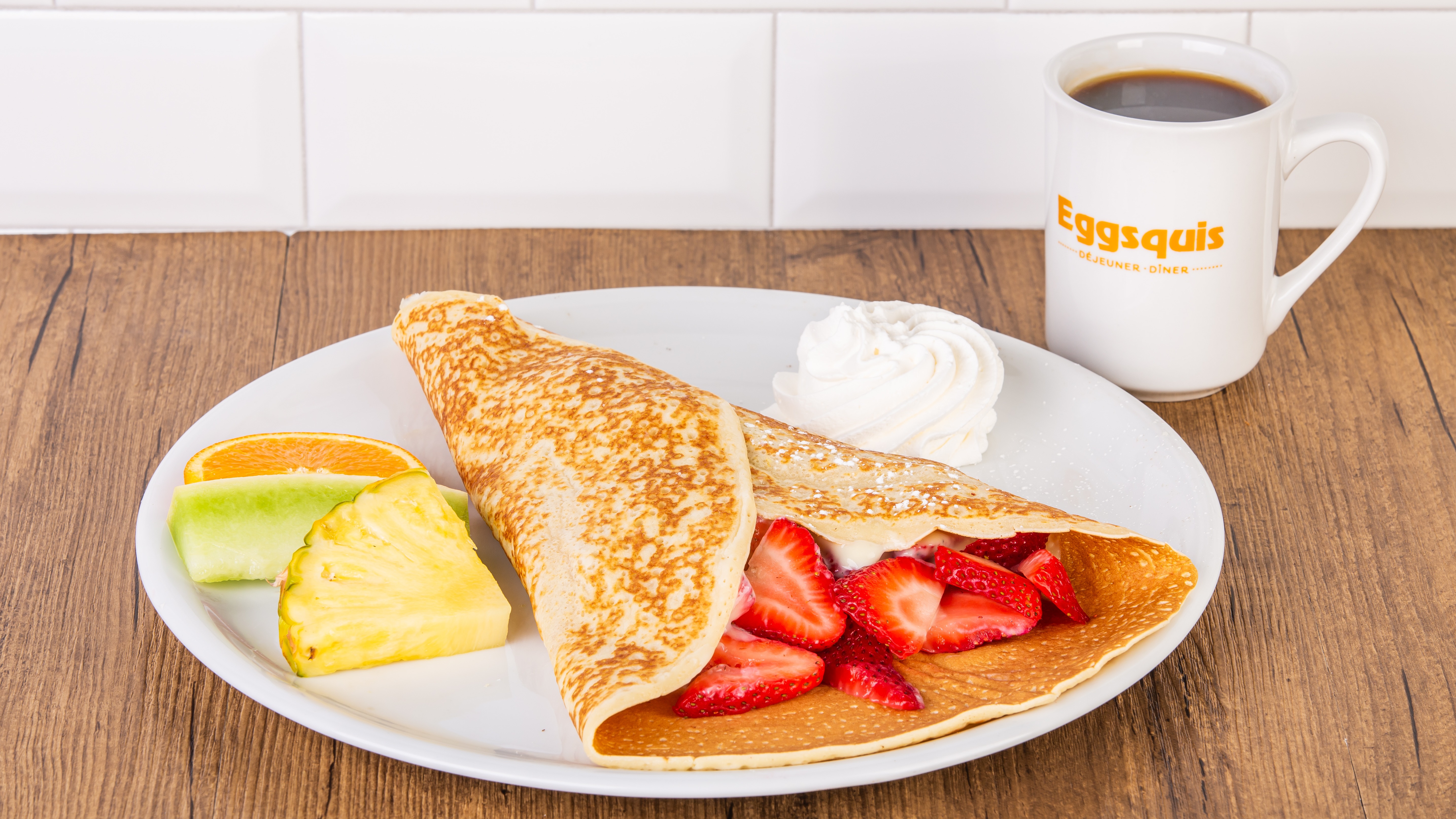 Crepe Fraises / Strawberry crepe